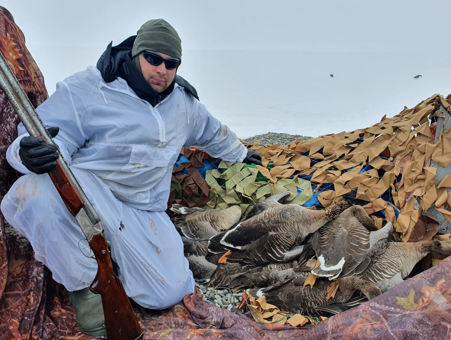 весенняя охота на гусей на Чукотке
